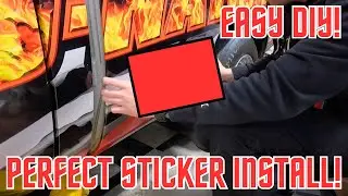 The EASIEST Way to Install Stickers/Decals on Your Car (No Bubbles!)