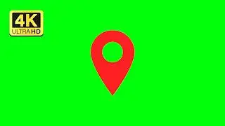 Location Pin Green Screen Overlay - Map Pointer Animation [Free Editing Asset]