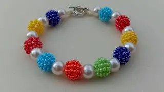 Easy Bubble Bracelet//Beaded Bracelet Making At Home//Jewelry Making// Useful & Easy