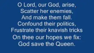 god save the queen + lyrics