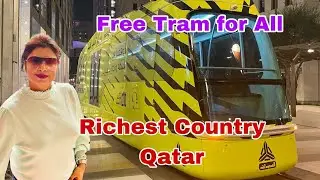 Chale Qatar ki Tram Kaisa Hain Dekhte Hain| Visit to Msheireb Free Tram Services|Qatar Free Tram