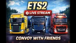 ETS2 Convoy With Friend 🚛🔥 | Long Drive Multiplayer | Game On Live #ets2 #marathistreamer