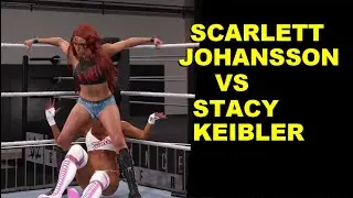WWE 2K25 Scarlett Johansson vs Stacy Keibler - Quiet Match