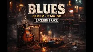 Blues backing track for practice your solo skills(F major 68 bpm)