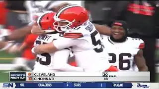 Myles Garrett makes history as Browns down Bengals 20-18 to end season | BCSN
