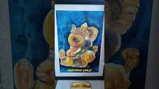 An abstract expression of Lord #ganesha #viral #shorts #india #artwork #celebration #abstractart