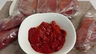 PEČENE CRVENE PAPRIKE SA BIJELIM LUKOM-NAJBOLjA ZIMSKA SALATA - ROASTED RED PEPPERS WITH GARLIC