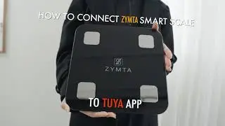 How to Use  Smart Digital Body Scale with Tuya App, 18 Body Analysis & LCD Display Black- white