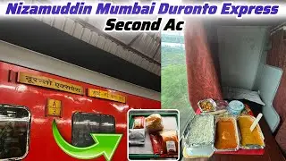 22210 Nizamuddin Mumbai Central Duronto Express 2nd AC Full Journey Irctc Food Review..