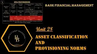 Chapter 27 Asset Classification and Provisioning Norms