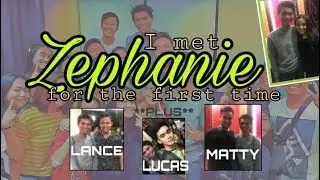 First meet up with Zephanie Dimaranan (plus Lance Busa, Lucas Garcia and Matty Juniosa)