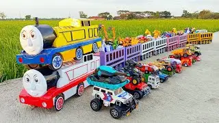 Mobil Truk Panjang Penuh Mobil Mobilan Oleng Truk Molen Buldoser Beko Crane Tank Mobil Offroad #058