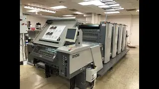 2015 Ryobi 764E (XL) 4 color offset press