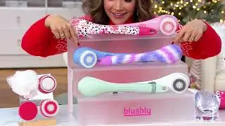 Blushly Cleansing & Exfoliating Body Brush w/ 4 Brush Heads on QVC