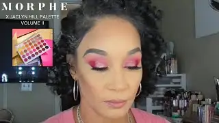 UNEDITED Red & Pink Valentine's Day Eyeshadow Look | Tutorial | Morphe Jaclyn Hill Volume II Palette