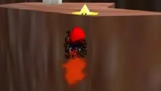 SM64: Wigglers red coins A press save via fire bounce+SDC idea (failed)