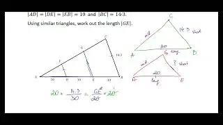 Similar Triangles - Junior Cycle Higher Level Maths - 2025 Exam Question