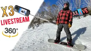 Прямая трансляция Insta360 X3 (осмотритесь) 🏂❄️