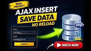 Save Data to Database Using AJAX (jQuery + PHP + MySQL)