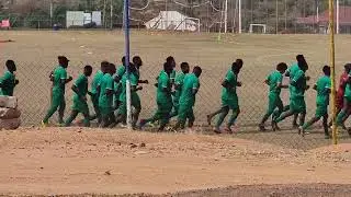 KOTOKO  WARMUP AHEAD OF FRIENDLY  GAME   AGAINST  KHARIS ACADEMY