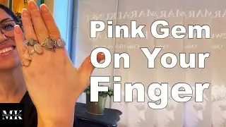 Silver ring with ROSE QUARTZ gemstone in my jewelry collection || ring collection || gem jewelry