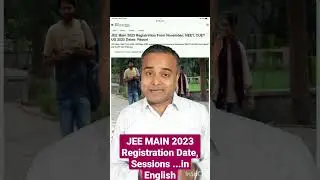 Breaking News 🤯 🔥 | JEE Mains 2023 dates announced 😱 | First attempt in??? 🥺😳