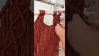 Macram&eacute; Wall Hanging Process #macrame #macramewallart #macramewallhanging