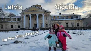 Latvia, Sigulda | Christmas in a Snow-Covered Village