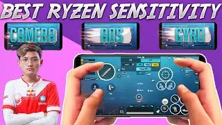 BTR RYZEN SENSITIVITY 2021 | RYZEN 4 FINGER CLAW PUBG MOBILE | BTR RYZEN LAYOUT & SETTINGS