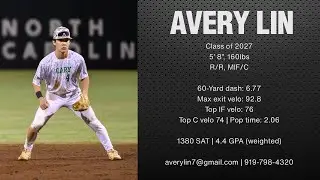 Avery Lin Hitting & Defensive Highlights (Nov 2025)