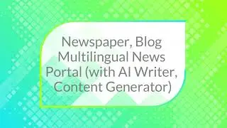 Newspaper, Blog Multilingual News Portal (with AI Writer, Content Generator) (Hindi)