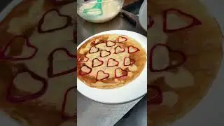 Cr&ecirc;pes choco banane de la St Valentin 💘 #shorts