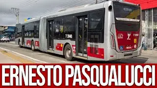 Parada Ernesto Pasqualucci (Estrada do M'Boi Mirim) - Movimentação de Ônibus #610