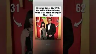 Nicolas Cage, 62, With His Wife Riko Shibata &ndash; Who Is 31 YEARS YOUNGER 😳👰&zwj;♀️#nicolascage #shorts