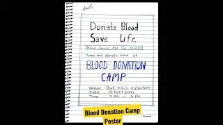 Poster for 'blood donation camp's #shorts #MPBoard