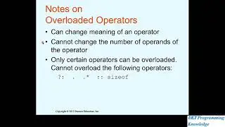 IMPORATANT NOTE: on Operator Overloading 100%