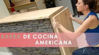 BARRA de COCINA AMERICANA 🍽️🏡 ¡Fácil, económica y en muy poco pasos! 😍 Decogarden