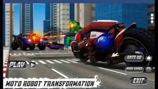 Moto Robot Transformation - Simulation of Bike into Heroic Robot.