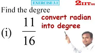 TRIGONOMETRIC FUNCTIONS Exercise 3.1 Q2 Class 11 Maths NCERT IIT JEE