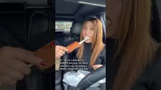 ALWAYS LOCK YOUR CAR DOORS WHEN EATING... #shorts #viral #mukbang