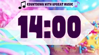 14 min Countdown Timer with Upbeat Happy Music