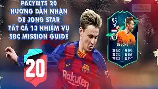 PACYBITS 20 HOW TO GET DE JONG STAR  ALL 13 SBC MISSION