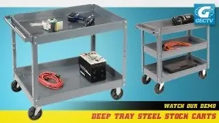 Deep Tray Steel Service & Utility Cart