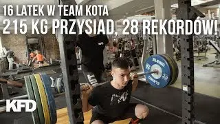 Team Kota 16-latek 215 kilo przysiad, 28 rekordów Polski pobitych! - KFD