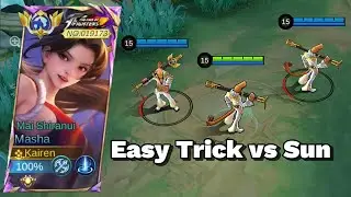 SUN IS COUNTER FOR MASHA? | GLOBAL MASHA TRICK TUTORIAL - MLBB