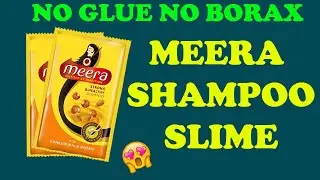 Meera Shampoo Slime/How to Make Slime with Meera Shampoo and Salt only/No Glue No Borax Slime