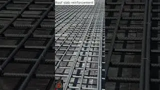 How to fix roof slab reinforcement?#civilengineering #rcc #concrete#construction #rebars#shorts