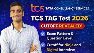 TCS TAG Test 2026 Cutoff Revealed 😱 | Exam Pattern & Question Level | Ninja & Digital