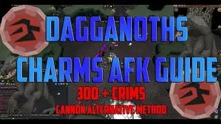 Runescape 3 - Dagannoths AFK CHARMS GUIDE | CANNON ALTERNATIVE | 300 charms/h