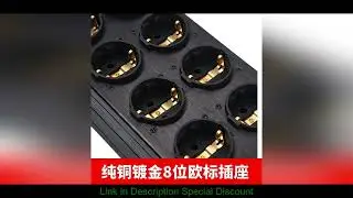 Tp80 Power Filter Socket Noise Reduction Overload Protection Voltage Display Function Audio Amplifie